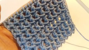 Красивый и простой рельефный узор спицами