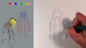 Как нарисовать Лампоголового | Страшилки от Тревора Хендерсона