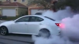 Lexus is 250 burnout Miami