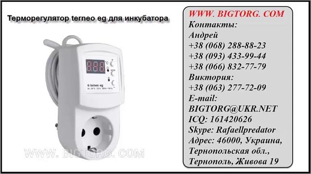 Терморегулятор Terneo Eg для инкубатора