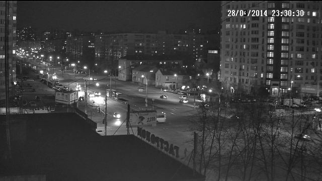 Пример работы IP видеокамеры Novus NVIP-2DN3020H/IR, ночь смотреть онлайн