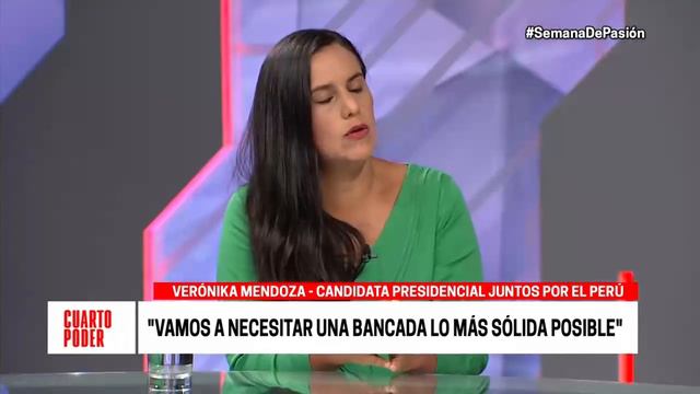 Entrevista a Verónika Mendoza de Juntos por el Perú | Cuarto Poder