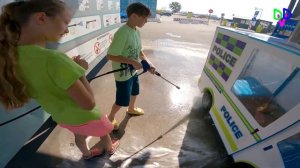 детский МИКРОАВТОБУС едем НА АВТОМОЙКУ!