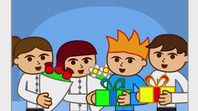 Поздравление учителя (Анимация) смотреть онлайн