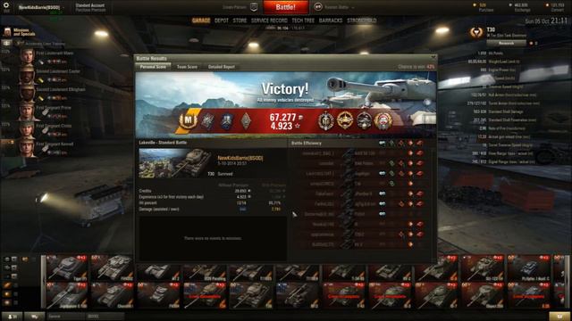 World of Tanks: Double dose: T30 19K WN8 game, KV-2 16K WN8 game смотреть онлайн