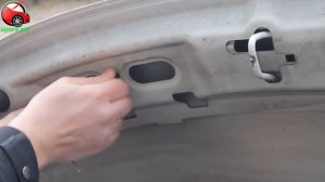 Установка упора / амортизатора капота на Peugeot 207 (www.upora net)