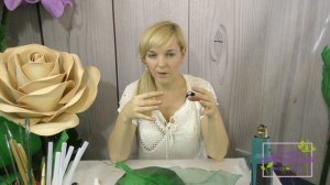 Мастер класс. Стебли и листья для ростовых цветов .Отрывок