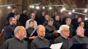 The PaTRAM Institute Male Choir Singing at the Holy Virgin Protection Cathedral in Saratov, Russia