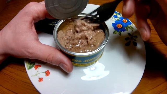 Вскрытие банки - Печень минтая по - приморски смотреть онлайн