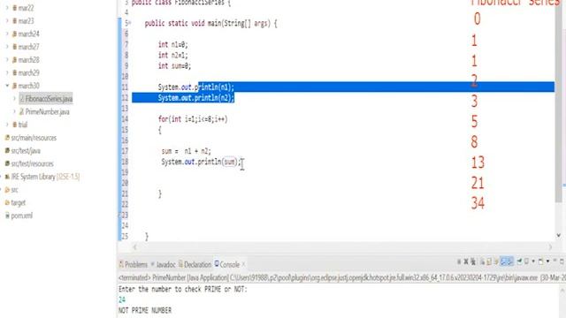 Fibonacci series program |software testing interview questions answers |automation testing |java смотреть онлайн