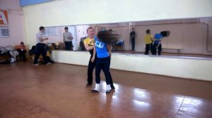 треня танец Zouk Оксана и  Слава -  in dance studio DancA 16 01 15