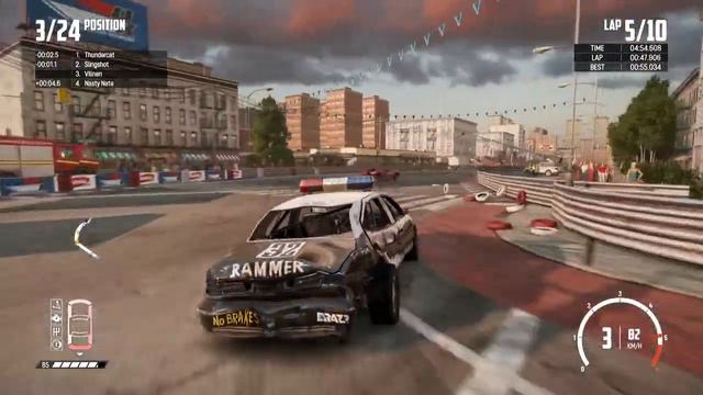 Wreckfest (PS4) - Hillstreet Circuit смотреть онлайн