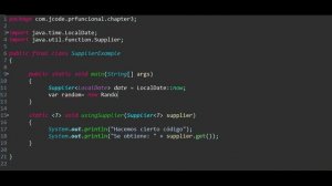 Programación FUNCIONAL en JAVA | SUPPLIER