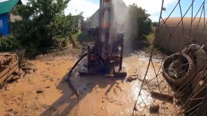 Выдернули трубу и добурили.удв 70 Тизар в деле,в помощь компрессор