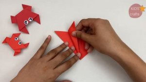 How To Make Easy Paper CRAB For Kids / Nursery Craft Ideas / Paper Craft Easy / KIDS crafts