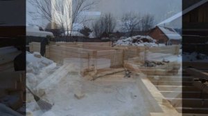 Одноэтажный дом из бруса 6 на 9 за 2 минуты