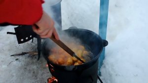 КАЗАН КЕБАБ С КУРИЦЕЙ В КАЗАНЕ на ОГНЕ