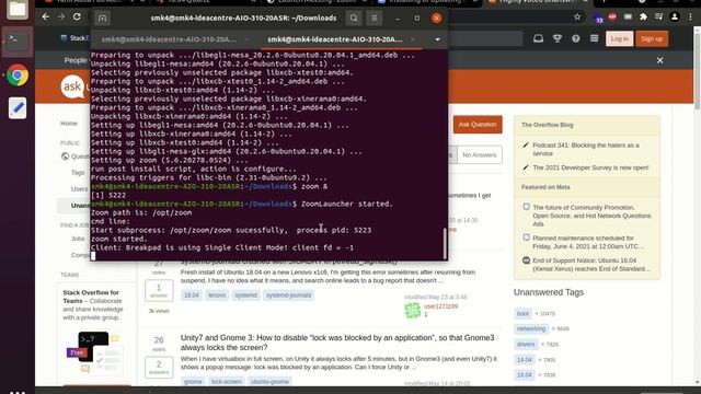 How to fix Zoom won't open on Ubuntu 20 смотреть онлайн