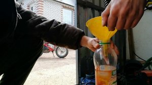 Замена масла в вилке питбайка