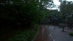 Seoul Rainy Evening Tour of Hyochang-dong Alley  Ambience Sounds