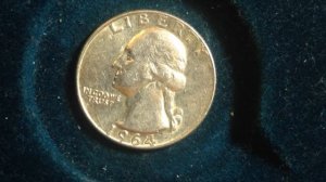 1964 Washington Quarter 90% Silver- Special Shout-Out to CoinCollector 731 # Justin