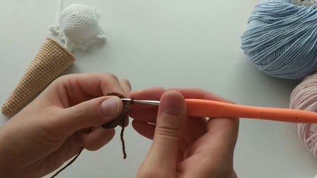МОРОЖЕНОЕ АМИГУРУМИ МАСТЕР КЛАСС. AMIGURUMI ICE-CREAM PATTERN