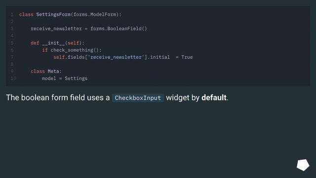 How to insert a checkbox in a django form