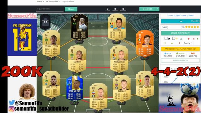 SQUAD BUILDER 50k 150k 200k 400k 700k 1.2MIL FIFA 19 смотреть онлайн