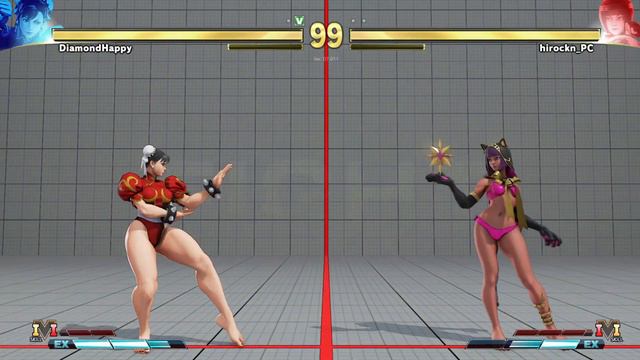 SF5 CE PC MODS - CHUN-LI BAREFOOT vs MENAT SXY HOLIDAY - STREET FIGHTER V CE