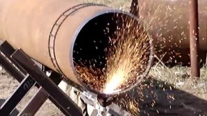 Автоматическая резка труб. Воздушно-плазменная резка трубы труборезом УПР-2.3(ТР-2.3)