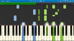 Алексей Глызин - Зимний Сад (на пианино Synthesia)
