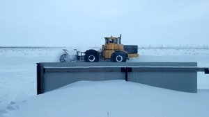 Занесенные снегом Ротор Кировец К-701