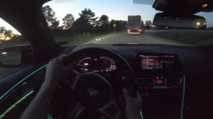 2020 BMW M8 Competition Coupe - POV Night Drive (Binaural Audio)