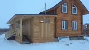 Русская баня в каркасной пристройке к срубу.