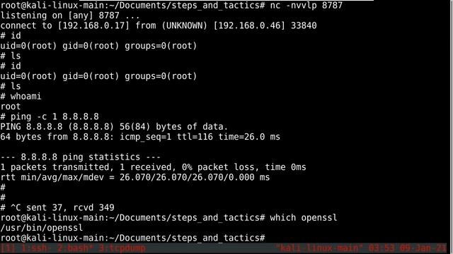 Reverse shells using OpenSSL смотреть онлайн