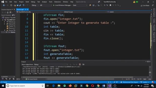 Read and Write File in C++ | File Handling in C++ Lecture with Example Program