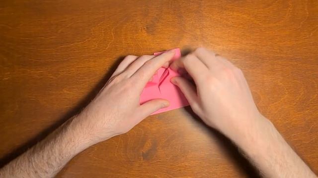 Сердечко оригами из бумаги