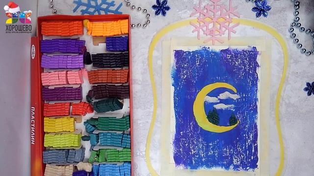 Мастер-класс по пластилинографии "Зимняя сказка" смотреть онлайн