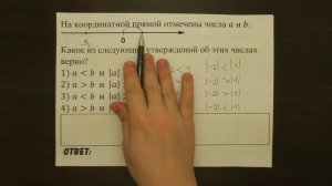 На координатной прямой отмечены числа a и b ... | ОГЭ 2017 | ЗАДАНИЕ 2 | ШКОЛА ПИФАГОРА