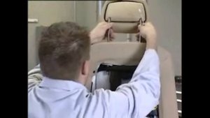 Как снят подголовник Neck-Pro Mercedes-Benz W204