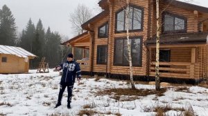 Строительство дома из оцилиндрованного бревна под ключ. Проектирует и строит Группа Вятский Дом.