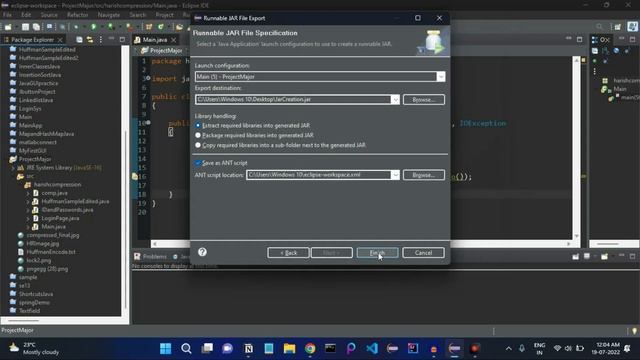 Easy Way to Create JAR file from Java code | Java program to JAR file conversion using Eclipse IDE смотреть онлайн