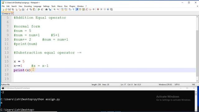 #13 Assignment Operators in Python