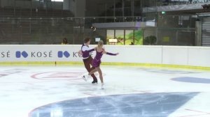 2015 ISU Jr. Grand Prix - Linz Pairs Short Program Anastasia POLUIANOVA / Stepan KOROTKOV RUS