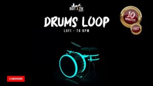 FREE DRUMS LOOP - Lofi Hip Hop  - 70 BPM 🥁