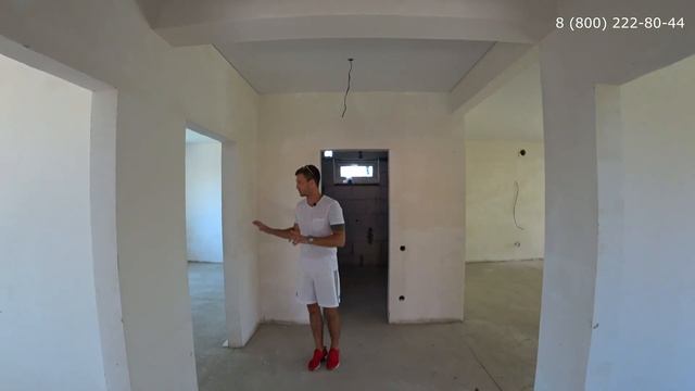 Одноэтажный Дом в Краснодаре на 8 сотках. Дом 90 м2.