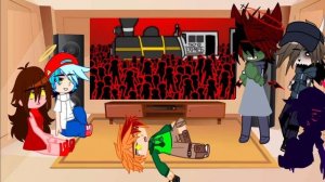fnf react to tricky army vs corruption army||Nual