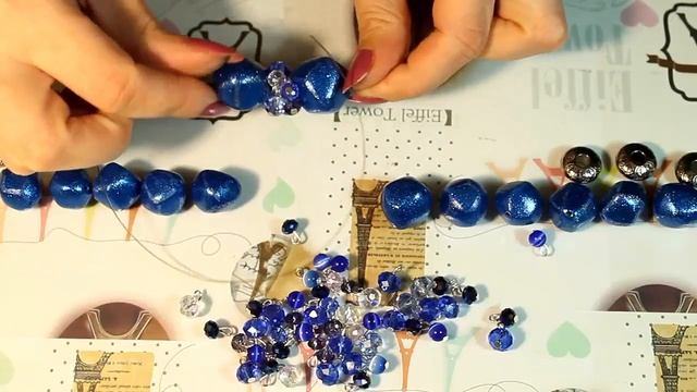 DIY: Сборка колье из бусин / Мастер класс / How to make a necklace of beads / Tutorial