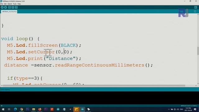 Laser distance measurement with M5Stack Core2 ESP32 and VL53L0X with Arduino - Robojax смотреть онлайн