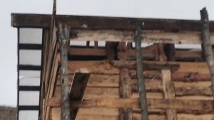 Делаю леса для обшивки фронтонов